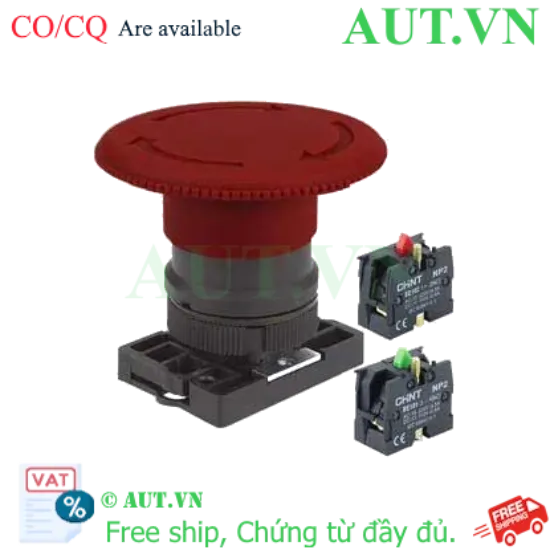 Ảnh của Nút nhấn đầu nấm, xoay để nhả, không đèn CHINT NP2-ES645 