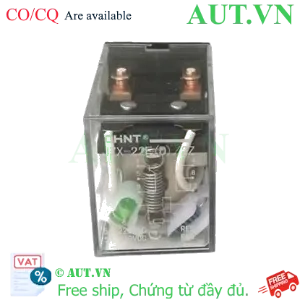 Ảnh của Rơ le trung gian CHINT JZX-22F(D)/2Z PLU DC24V - 8 Chân, DPDT, 5A (Có LED)
