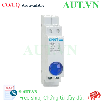 Ảnh của Đèn báo gắn thanh ray dạng module CHINT ND9-1/B 230V 