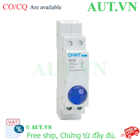 Ảnh của Đèn báo tín hiệu dạng module CHINT ND9-1/B 230V - Màu Xanh