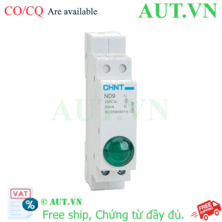 Ảnh của Đèn báo tín hiệu CHINT ND9-1/G 230V dạng module gắn thanh ray