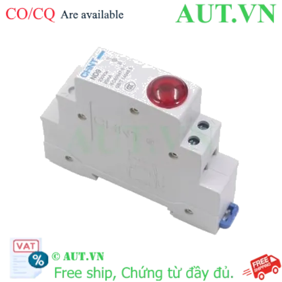 Ảnh của Đèn Báo Tủ Điện CHINT ND9-1/R 230V - Gắn Thanh Ray DIN, LED Đỏ, Siêu Gọn 18mm