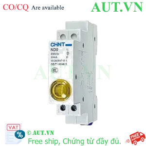 Ảnh của Đèn Báo Thanh Ray CHINT ND9-1/Y 230V Vàng - LED Siêu Sáng, Siêu Gọn 18mm, Chuẩn IEC