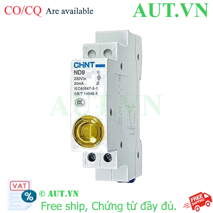 Ảnh của Đèn báo gắn thanh ray dạng module CHINT ND9-1/Y 230V 