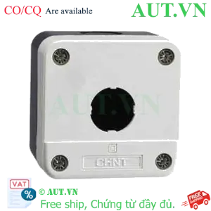 Ảnh của Hộp Nút Nhấn Phi 22 CHINT NP2-B01 - Nhựa ABS Cao Cấp, 1 Lỗ, Chống Bụi