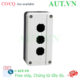 Ảnh của Hộp Nút Nhấn 3 Lỗ Phi 22 CHINT NP2-B03 | Nhựa ABS Chống Cháy, Lắp Nổi