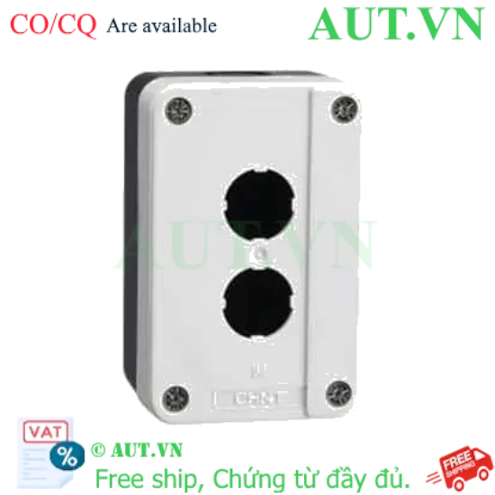 Ảnh của Hộp Nút Nhấn CHINT NP2-B02 - 2 Lỗ Phi 22mm, Nhựa ABS Siêu Bền, Chống Va Đập