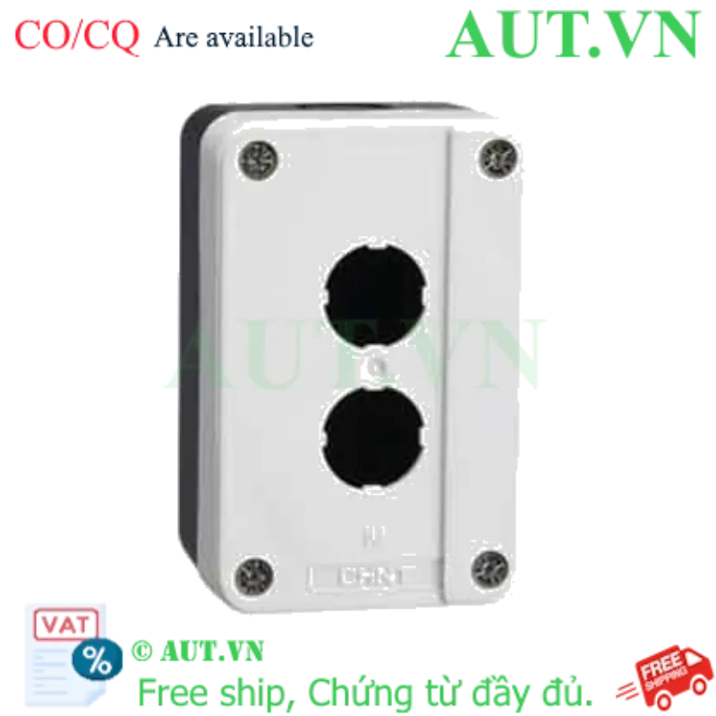 Ảnh của Hộp Nút Nhấn CHINT NP2-B02 - 2 Lỗ Phi 22mm, Nhựa ABS Siêu Bền, Chống Va Đập