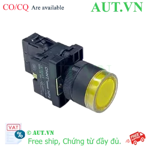 Ảnh của Nút Nhấn Có Đèn CHINT NP2-EW3561 230V - Màu Vàng, 1NO, Nhấn Nhả (Phi 22mm)