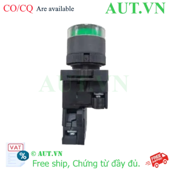 Ảnh của Nút Nhấn Có Đèn CHINT NP2-EW3361 24V LED Xanh Lá | 1NO, Phi 22mm, Nhấn Nhả Chính Hãng
