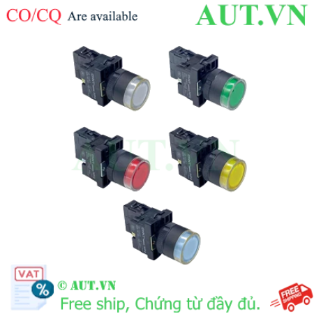 Ảnh của Nút Nhấn Có Đèn CHINT NP2-EW3561 | Nhấn Nhả, 24V LED, Phi 22mm Vàng