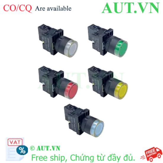 Ảnh của Nút Nhấn Có Đèn CHINT NP2-EW3461 - 220V, Nhấn Nhả, Đỏ (1NO) Phi 22mm