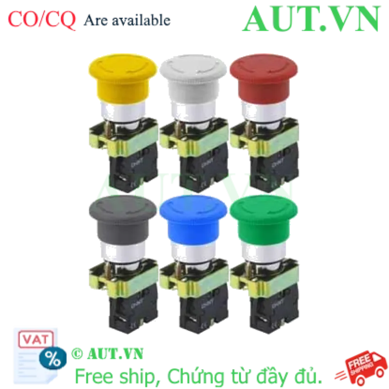 Ảnh của Đầu nút nhấn hình nấm không đèn nhấn nhả CHINT NP2-BC62 