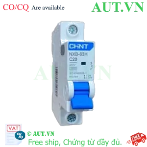 Ảnh của Áp tô mát cài loại nhỏ CHINT NXB-63H 1P C20 10kA 