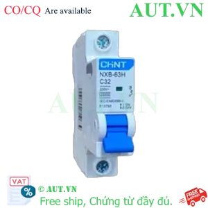 Ảnh của Áp tô mát cài loại nhỏ CHINT NXB-63H 1P C32 10kA 