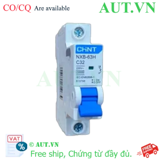 Ảnh của Áp tô mát cài loại nhỏ CHINT NXB-63H 1P C32 10kA 