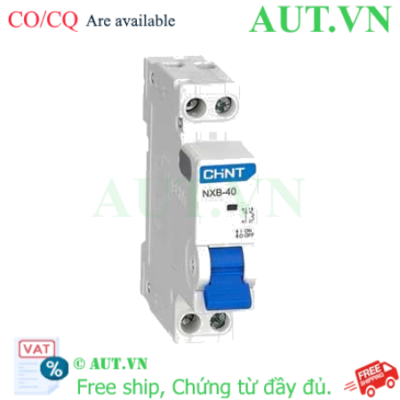 Ảnh của Aptomat cài MCB loại nhỏ CHINT NXB-40 1P+N D10 4.5kA 