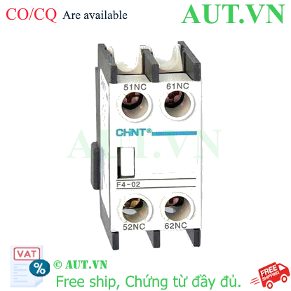 Ảnh của Tiếp điểm phụ cho công tắc tơ NC2 CHINT F4-02 