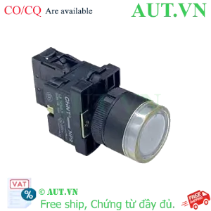 Ảnh của Nút Nhấn Có Đèn CHINT NP2-EW3161 - LED Trắng 230V, 1NO, Nhấn Nhả Phi 22mm