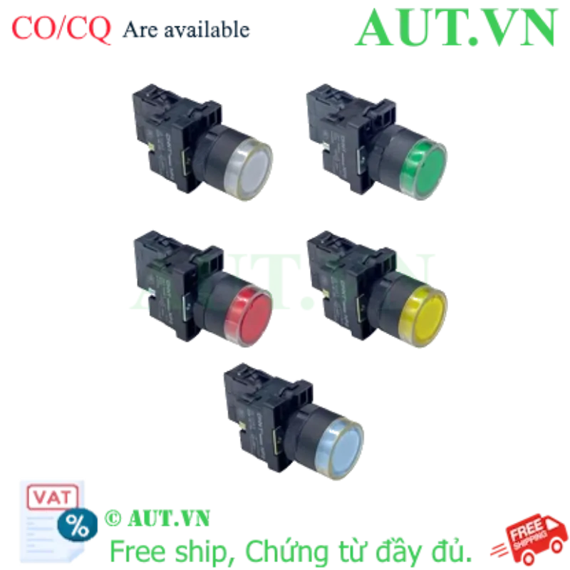 Ảnh của Nút Nhấn Có Đèn CHINT NP2-EW3462 Đỏ | Nhấn Nhả, 1NC, LED 220V