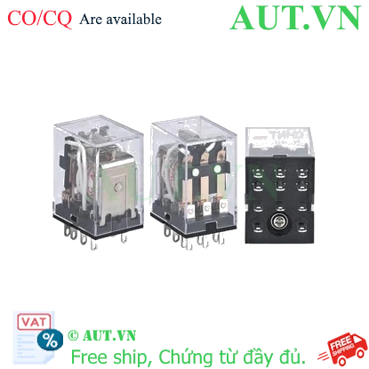 Ảnh của Relay trung gian CHINT JZX-22F(M)/4Z PLU AC127V 