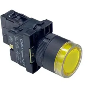 Ảnh của Nút Nhấn Có Đèn CHINT NP2-EW3565 Vàng 230V LED | 1NO+1NC | Phi 22mm