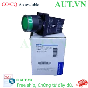 Ảnh của Nút Nhấn Có Đèn CHINT NP2-EW3363 | 230V LED, 2NO, Phi 22, Xanh Lá - AUT VN