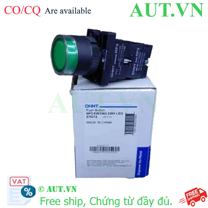 Ảnh của Nút nhấn có đèn NP2-EW3363 230V LED CHINT, có hàng