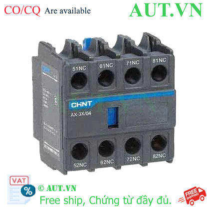 Ảnh của Tiếp điểm phụ cho công tắc tơ dòng NXC CHINT AX-3X/04 