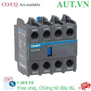 Ảnh của Tiếp điểm phụ CHINT AX-3X/31 (3NO+1NC) | Lắp Trên cho Contactor NXC | Chính hãng AUT VN