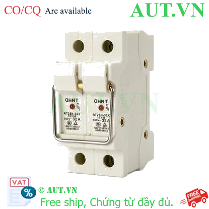 Ảnh của Đế cầu chì dạng hình trụ CHINT BASE RT28N-32X 2P 