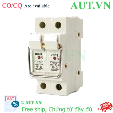 Ảnh của Đế cầu chì dạng hình trụ CHINT BASE RT28N-32X 2P 