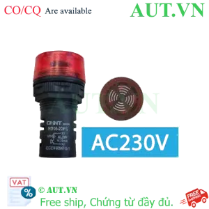 Ảnh của Đèn Báo Còi Hú CHINT ND16-22FS 230V AC | LED Đỏ, Âm Mạnh, IP65