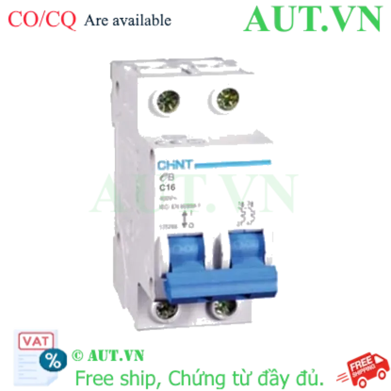 Ảnh của Cầu dao tự động CHINT eB 2P C16 4.5kA 