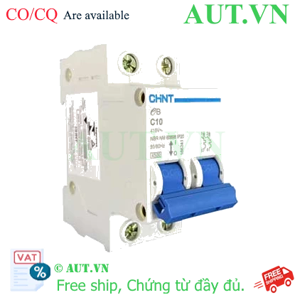 Ảnh của Cầu dao tự động CHINT eB 2P C10 4.5kA 