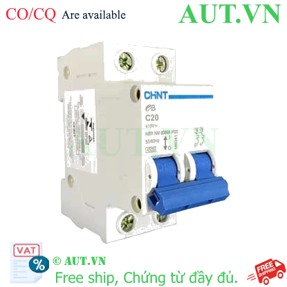 Ảnh của Cầu dao tự động CHINT eB 2P C20 4.5kA 