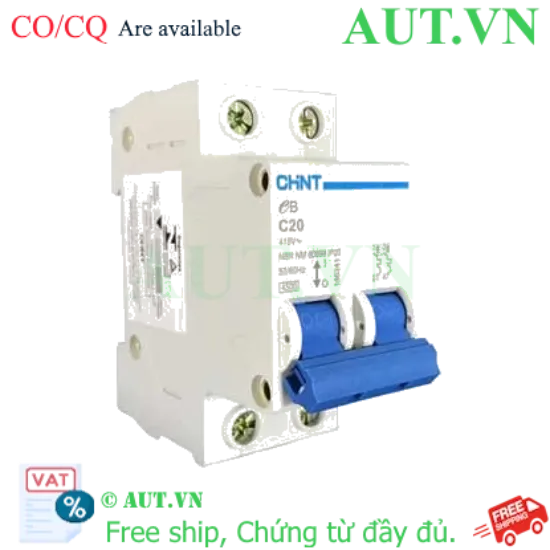 Ảnh của Cầu dao tự động CHINT eB 2P C20 4.5kA 