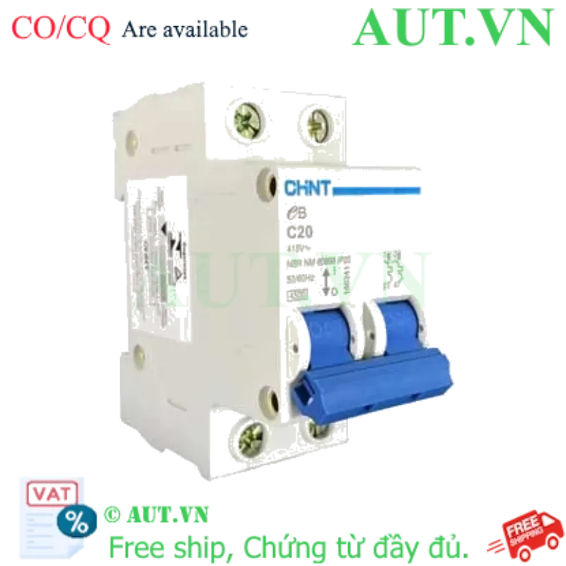 Ảnh của Cầu dao tự động CHINT eB 2P C20 4.5kA 