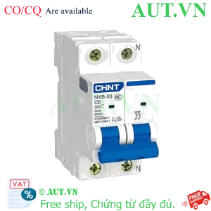 Ảnh của Cb tép 2 pha NXB-63 2P C6 6kA chint, sản phẩm mới 100%