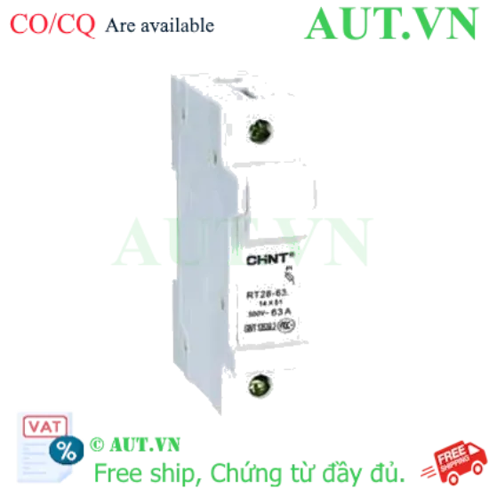 Ảnh của Đế Cầu Chì Hình Trụ CHINT BASE RT28-63 1P | 63A, 500VAC, Chuẩn 14x51mm