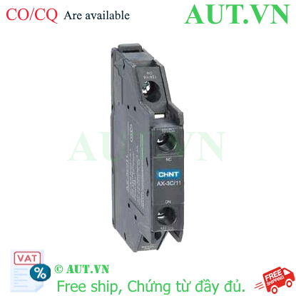 Ảnh của Tiếp Điểm Phụ CHINT AX-3C/11 (1NO+1NC) - Chính Hãng, Lắp Gắn Hông, Chuẩn IEC | AUT VN