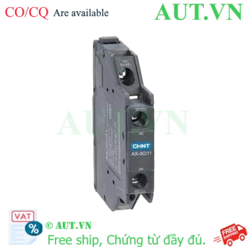 Ảnh của Tiếp Điểm Phụ CHINT AX-3C/11 (1NO+1NC) - Lắp Hông Contactor NXC | Chính Hãng AUT VN