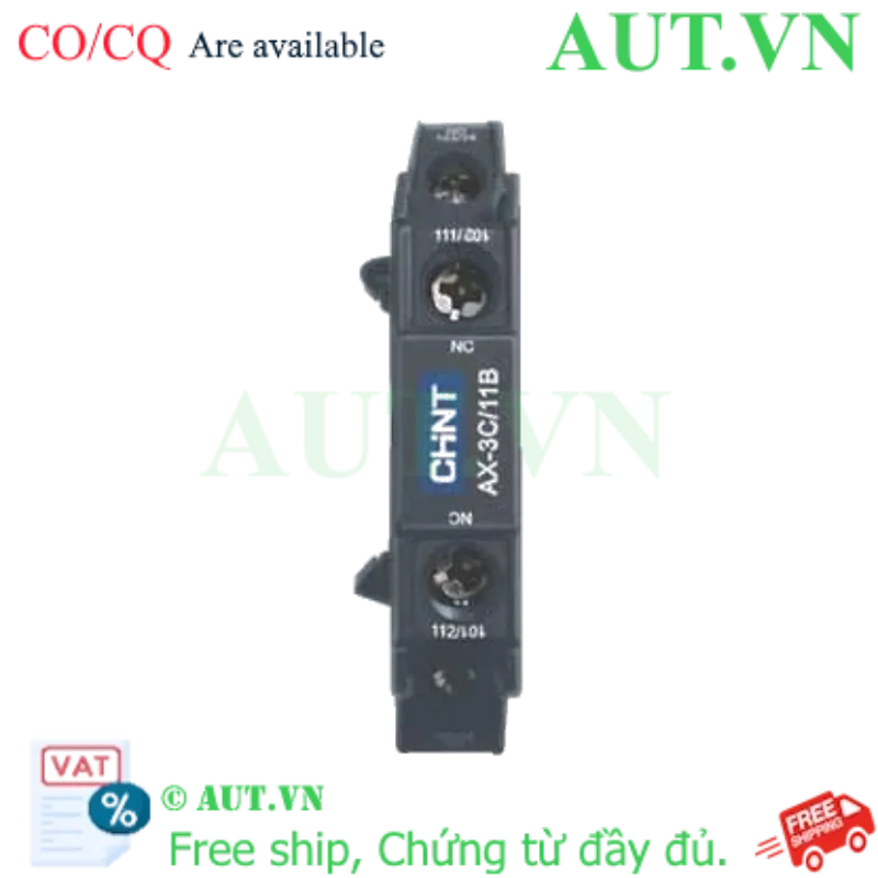 Ảnh của Tiếp điểm phụ CHINT AX-3C/11B (1NO+1NC) cho Contactor NXC | Lắp hông, Chính hãng AUT VN