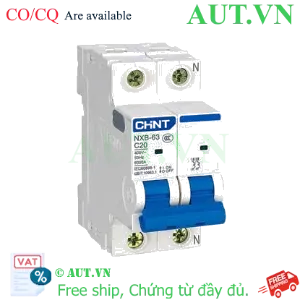 Ảnh của Áp tô mát cài cỡ nhỏ CHINT NXB-63 2P C20 6kA 