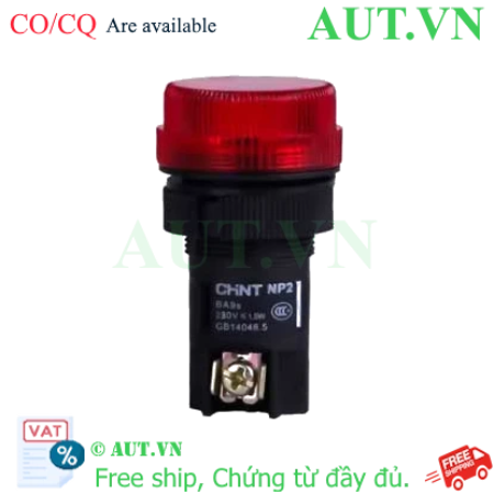 Ảnh của Đèn Báo Pha CHINT NP2-EV164 230VAC - LED Đỏ, D22, Thiết Kế Unibody Bền Bỉ