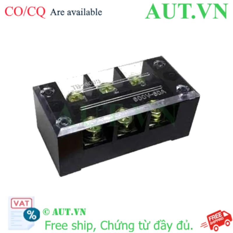 Ảnh của Cầu đấu dạng khối CHINT TB-6003 (3 cực, 60A, 600V)