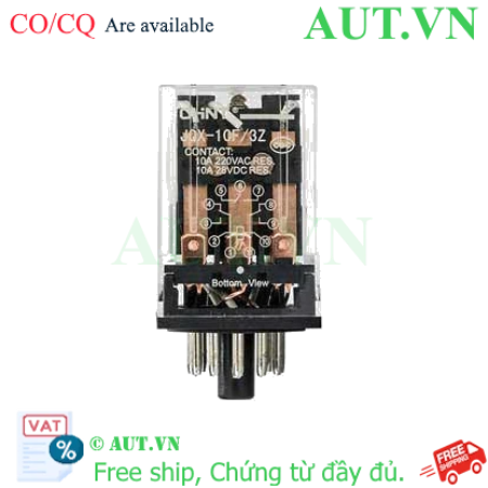 Ảnh của Rơ le trung gian CHINT JQX-10F/2Z 48VAC 8 chân tròn 10A