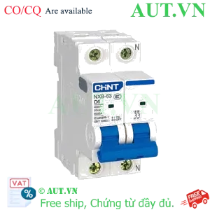 Ảnh của Áp tô mát cài cỡ nhỏ CHINT NXB-63 2P D6 6kA 