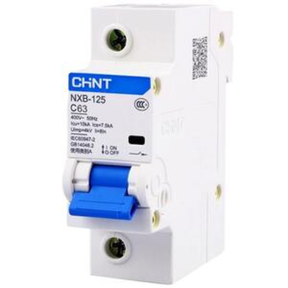Ảnh của Áp tô mát cài loại nhỏ CHINT NXB-125 1P C63 