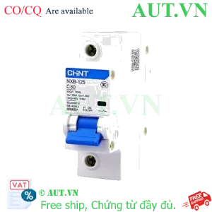 Ảnh của Áp tô mát cài loại nhỏ CHINT NXB-125 1P C80 